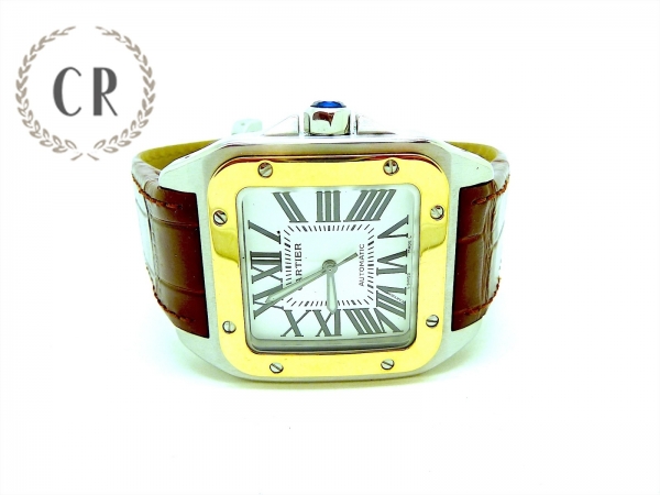 CARTIER SANTOS 100 ACERO Y ORO